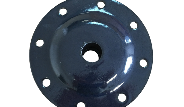 Flens 8 gaats en rubber pakking t.b.v. buffervaten 800 en 1000 liter (bovenzijde)