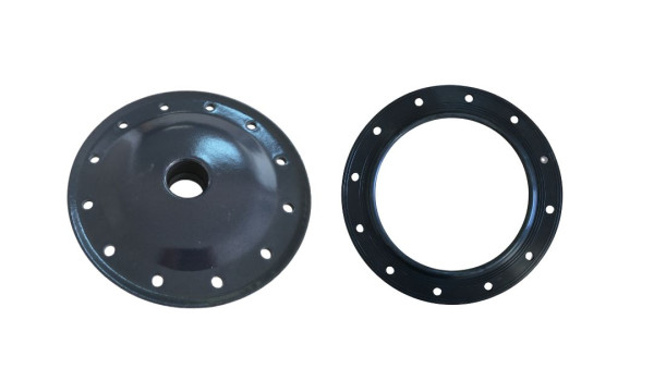Flens 12 gaats met 1 1/2 duims fitting en rubber pakking