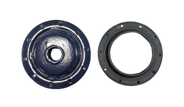 Flens 10 gaats met 1 1/2 duims fitting en rubber pakking