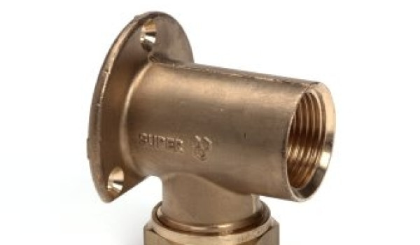 Bonfix® messing muurplaat, knel x binnendraad, 15 mm x half