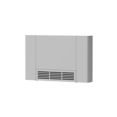 Mareli ventilator radiator 3,5kW wit indirect gestookt met elektrische thermostaat