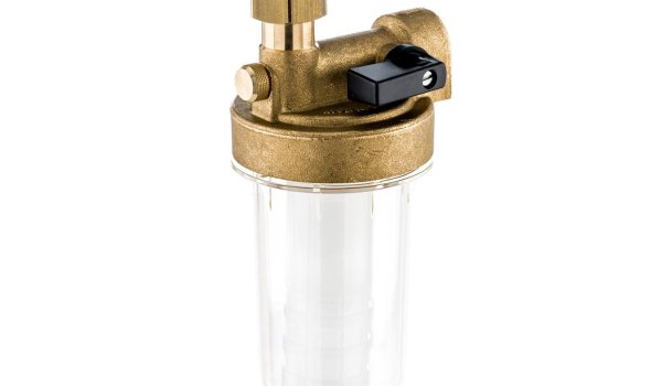 Sirio 2 anti-kalk filter compact 1/2" met afsluitventiel