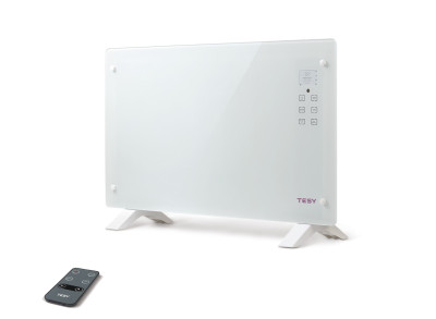 Vloer convector met gehard glas